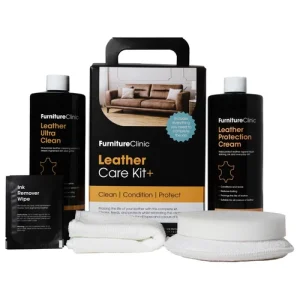 Leather Care Kit + Leather Cleaner & Leather Conditioner Protector Sofa Car Seat